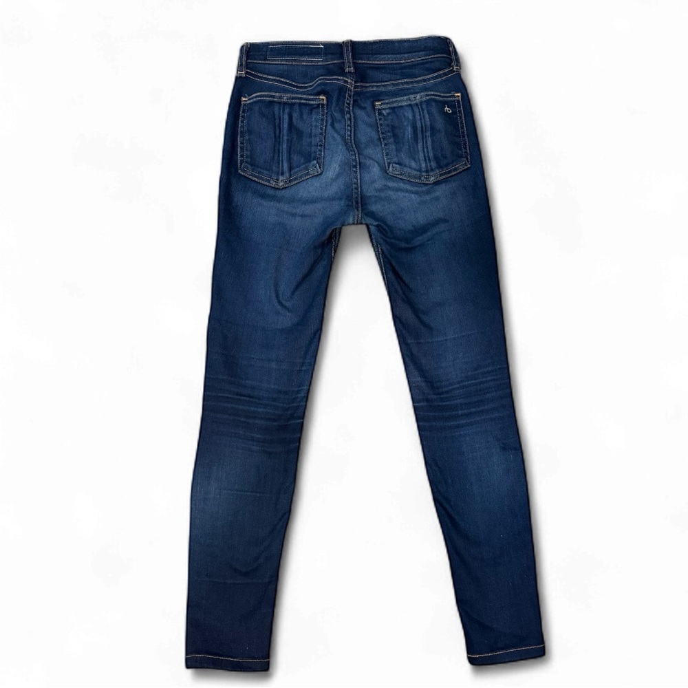 Rag & Bone High Rise Skinny Jeans Dark Wash Size 23 - Picture 2 of 6